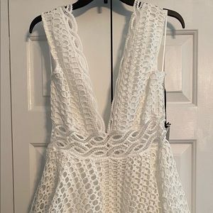 NWT White Vici dress size L